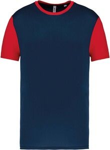 PROACT PA4023 - Adults' Bicolour short-sleeved t-shirt Sporty Navy / Sporty Red