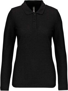 WK. Designed To Work WK277 - Ladies' long-sleeved polo shirt Black