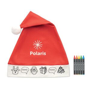 GiftRetail CX1505 - BONO PAINT Kids Santa hat Red
