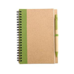 GiftRetail IT3775 - SONORA PLUS B6 recycled notebook with pen