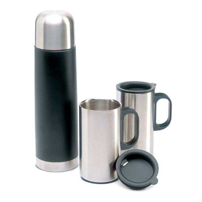 GiftRetail KC2694 - ISOSET Insulation flask with 2 mugs