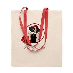 GiftRetail MO6437 - ZEVRA 140 gr/m² Cotton shopping bag Red