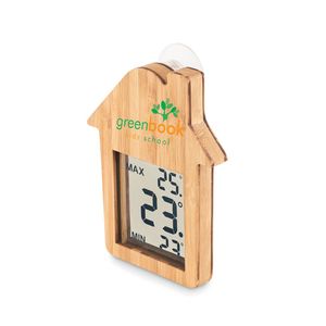 GiftRetail MO6468 - HISA Bamboo weather station Wood