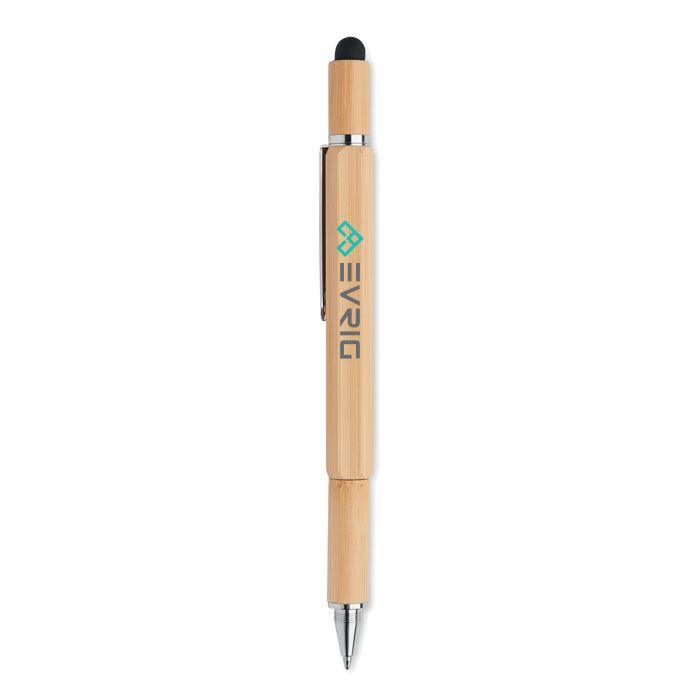 GiftRetail MO6559 - TOOLBAM Spirit level pen in bamboo