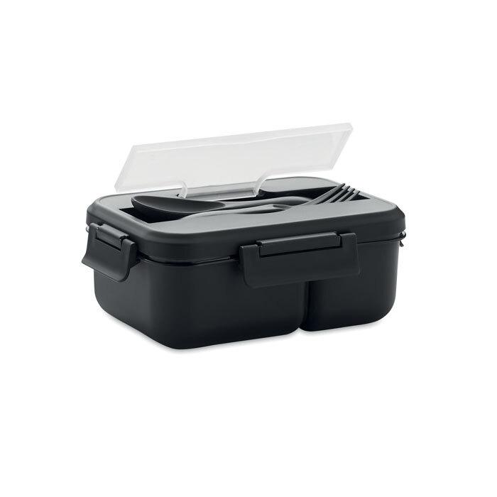 GiftRetail MO6646 - MAKAN Lunch box with cutlery in PP