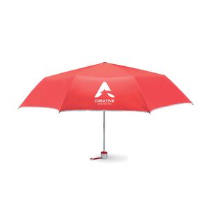 GiftRetail MO7210 - CARDIF 21 inch Foldable umbrella Red