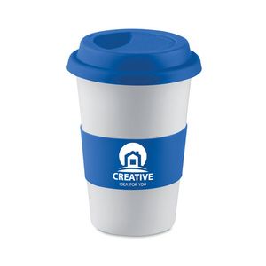 GiftRetail MO7683 - Ceramic mug with silicone Blue