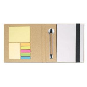 GiftRetail MO8183 - QUINCY Notebook with memo set and pen