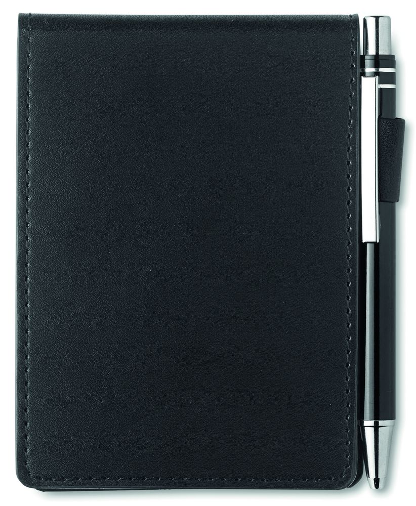 GiftRetail MO8554 - CAM A7 notepad in PU pouch w/pen