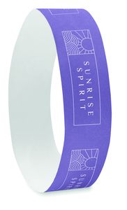 GiftRetail MO8942 -  TYVEK One sheet of 10 wristbands Violet