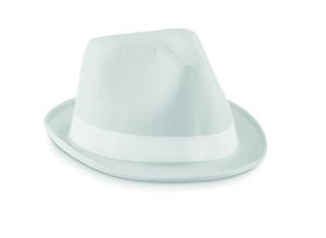 GiftRetail MO9342 - WOOGIE Coloured polyester hat White