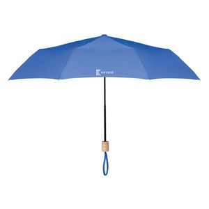 GiftRetail MO9604 - TRALEE 21 inch RPET foldable umbrella Royal Blue