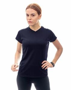 Mustaghata STEP - T-SHIRT RUNNING FOR WOMEN 140 G Navy