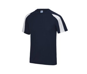 Just Cool JC003 - Contrast sports t-shirt French Navy / Arctic White