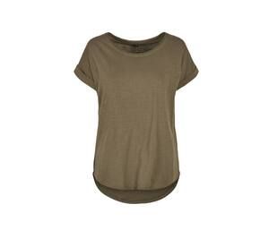 Build Your Brand BY036 - Women's t-shirt with extended back Olive