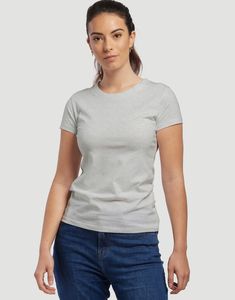 Les Filosophes WEIL - Women's Organic Cotton T-Shirt Made in France gris chiné clair