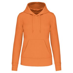 Kariban K4028 - Ladies' eco-friendly hooded sweatshirt Light Orange