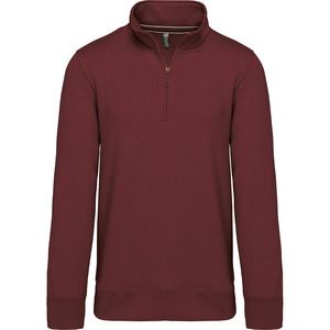 Kariban K487 - Zipped neck sweatshirt Wine