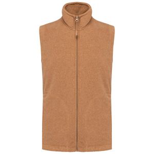 Kariban K913 - LUCA - ZIP THROUGH MICRO FLEECE GILET Camel Heather