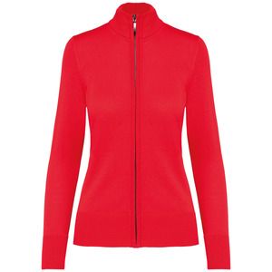 Kariban K962 - LADIES' ZIP CARDIGAN Red