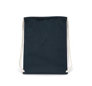 Kimood KI0139 - Organic cotton backpack with cords Navy Blue