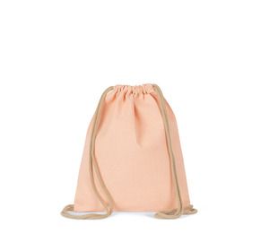 Kimood KI5103 - Small recycled backpack with drawstring - Kid size Salmon