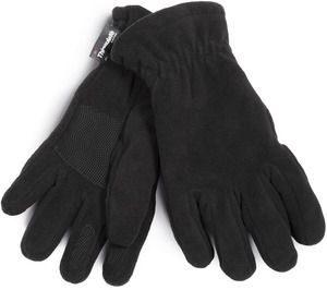 K-up KP427 - THINSULATE™ POLAR-FLEECE GLOVES Black