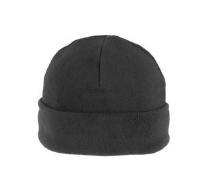 K-up KP884 - Recycled microfleece beanie with turn-up Dark Grey