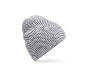 BEECHFIELD BF384R - OVERSIZED CUFFED BEANIE Light Grey