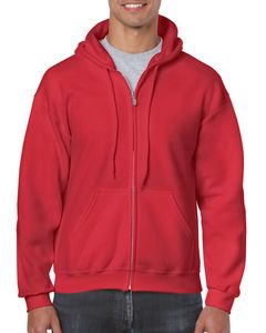 GILDAN GIL18600 - Sweater Hooded Full Zip HeavyBlend for him Red