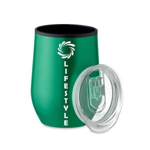GiftRetail MO6700 - CHIN CHAN Double wall travel cup 350 ml Green