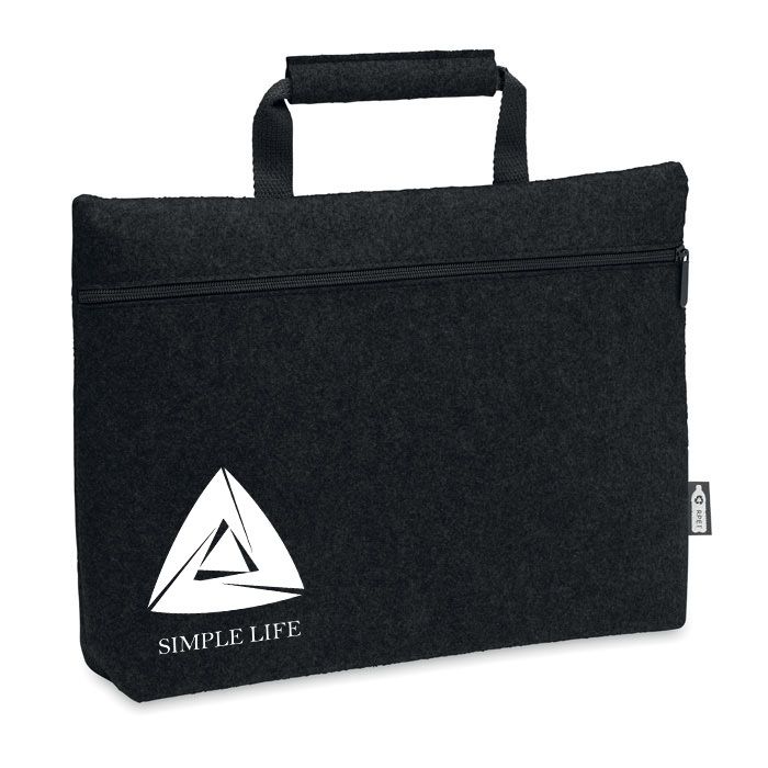 GiftRetail MO6718 - TAPLA RPET felt zippered laptop bag