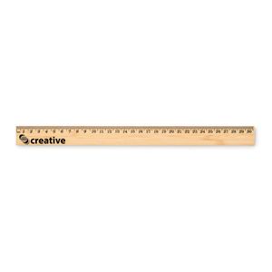 GiftRetail MO6725 - BARIS Ruler in bamboo 30 cm Wood