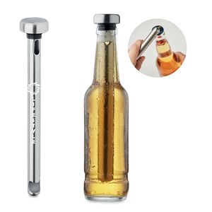 GiftRetail MO6791 - MELE Bottle opener chiller stick matt silver
