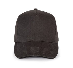 K-up KP189 - 5 panel cap Dark Grey / Black