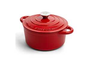 Inside Out LT54011 - Orrefors Jernverk Large Enamelled Casserole 5L Red