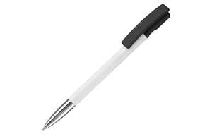 TopPoint LT80804 - Nash ball pen metal tip hardcolour White / Black