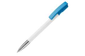 TopPoint LT80804 - Nash ball pen metal tip hardcolour White/ Light Blue
