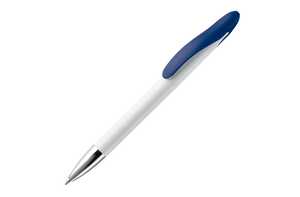 TopPoint LT87268 - Speedy ball pen twist metal tip WHITE / DARK BLUE