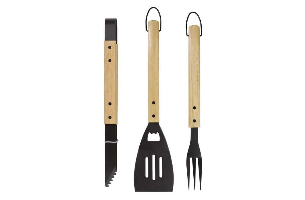 TopPoint LT94523 - Barbecue tool set wood