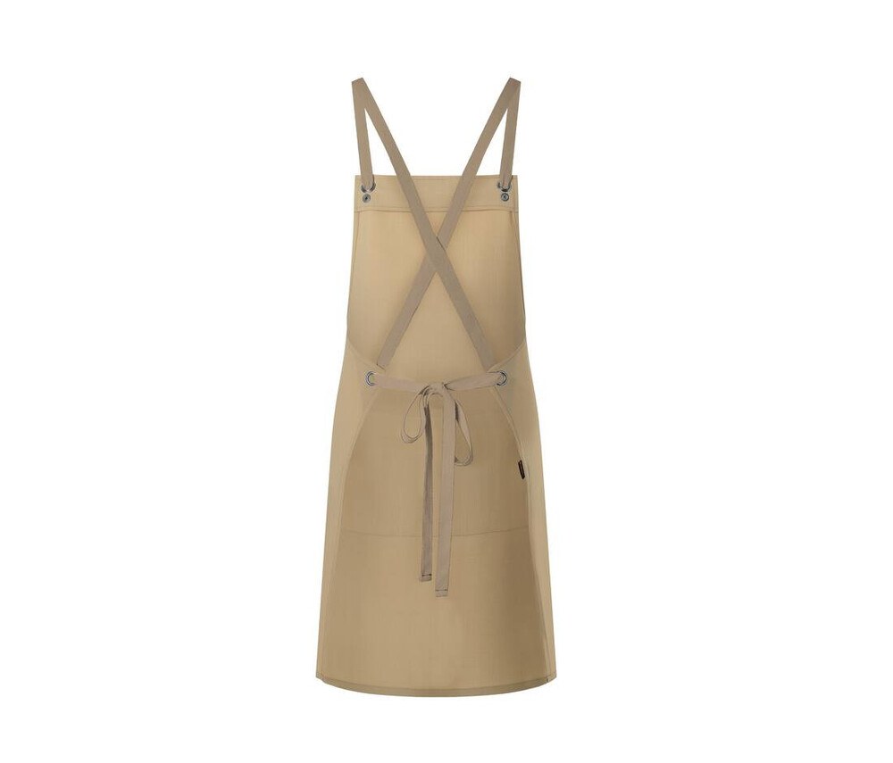 KARLOWSKY KYLS39 - Bib apron with cross straps and pocket