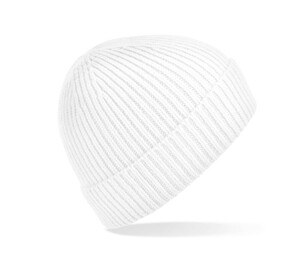 BEECHFIELD BF380 - Ribbed knitted hat White