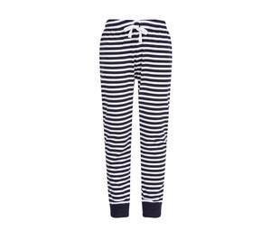 SF Mini SM085 - KIDS’ CUFFED LOUNGE PANTS Navy / White Stripes