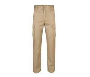 VELILLA V103JS - Stretch multi-pocket trousers Beige