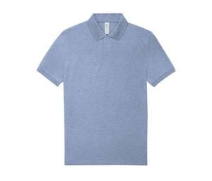 B&C BCU426 - Men's polo 210 Heather Blue