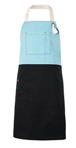 Velilla 404210B - TWO-TONE BIB APRON Light Turquoise