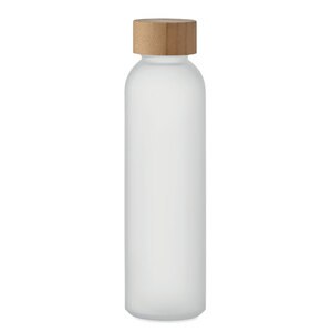 GiftRetail MO2105 - ABE Frosted glass bottle 500ml Transparent White