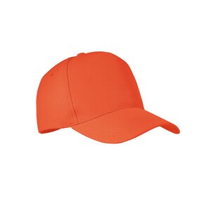 GiftRetail MO6831 - SENGA RPET 5 panel baseball cap Orange