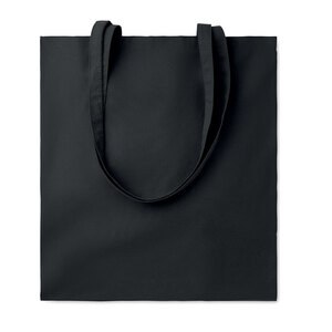 GiftRetail MO6851 - TURA COLOUR Organic cotton shopping bag EU Black