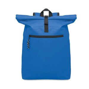 GiftRetail MO2170 - IREA 600Dpolyester rolltop backpack Royal Blue